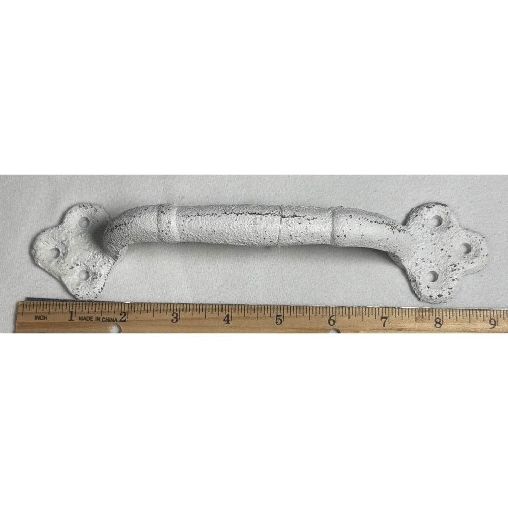 New Hobby Lobby 9in White Rustic Grab Handle Metal